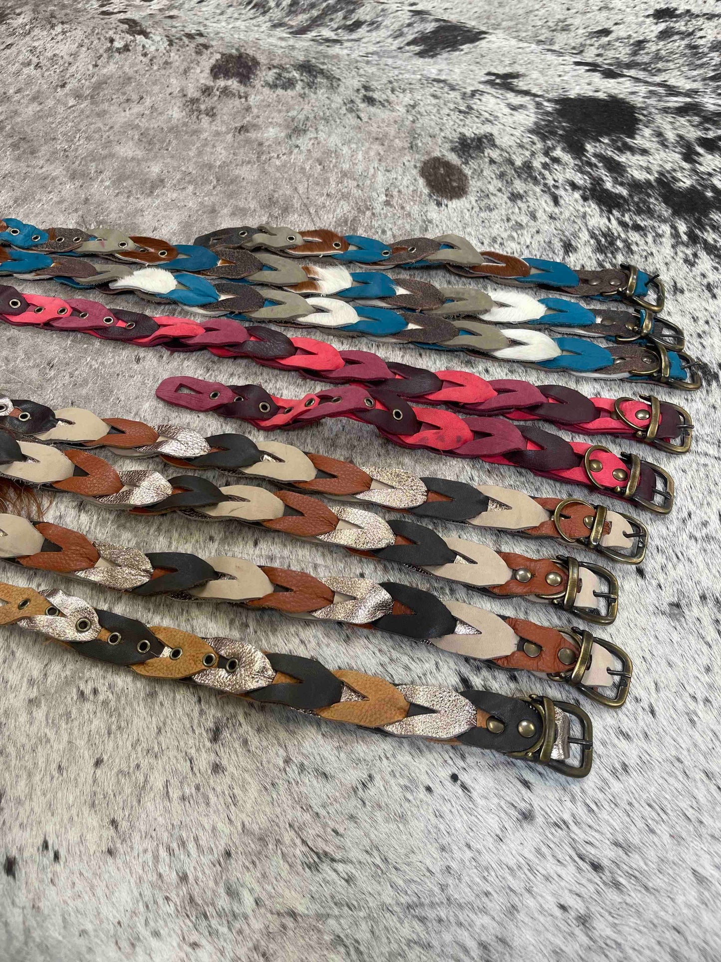 Meola Leather Dogs leather click collars SALE