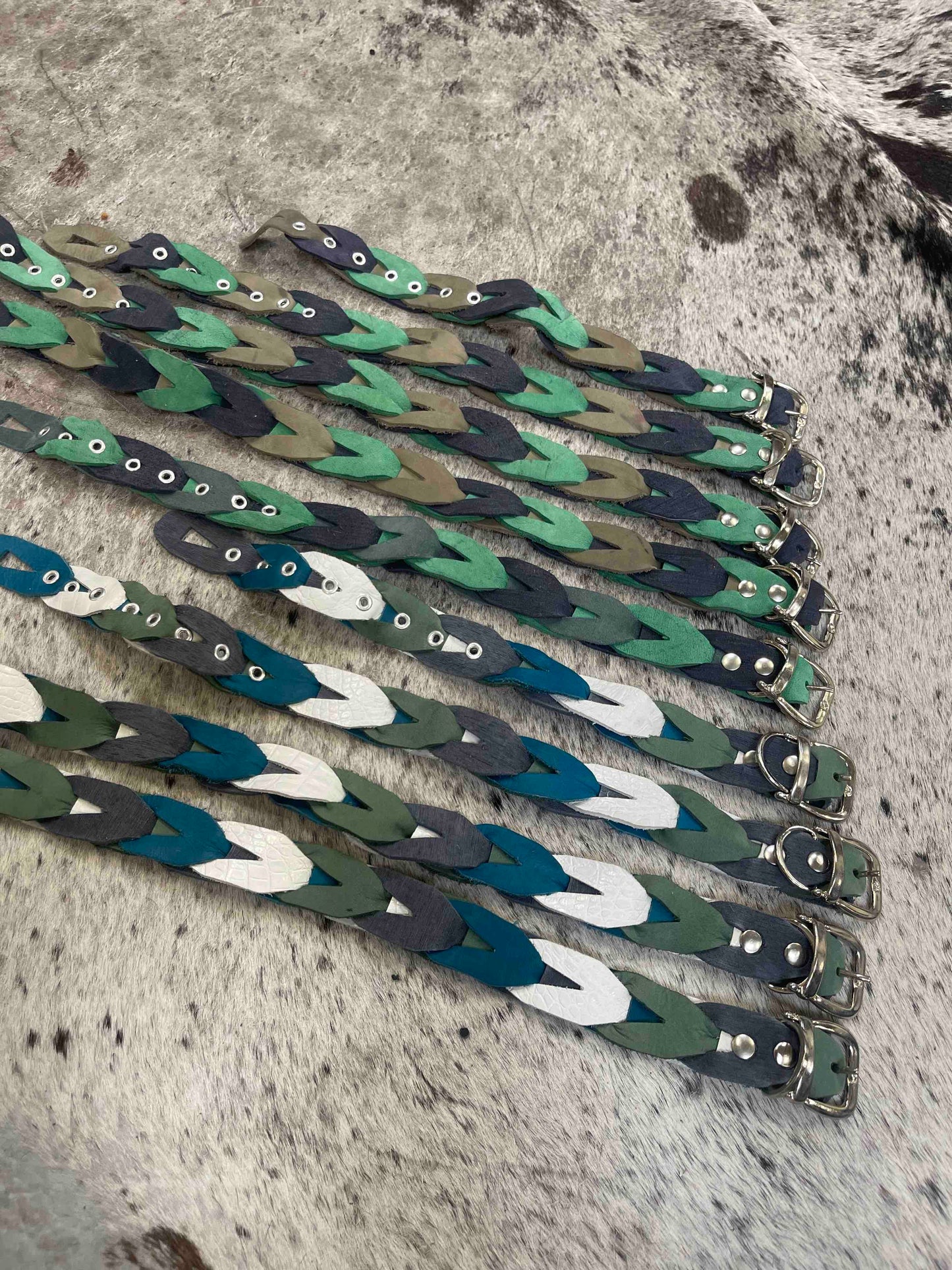 Meola Leather Dogs leather click collars SALE