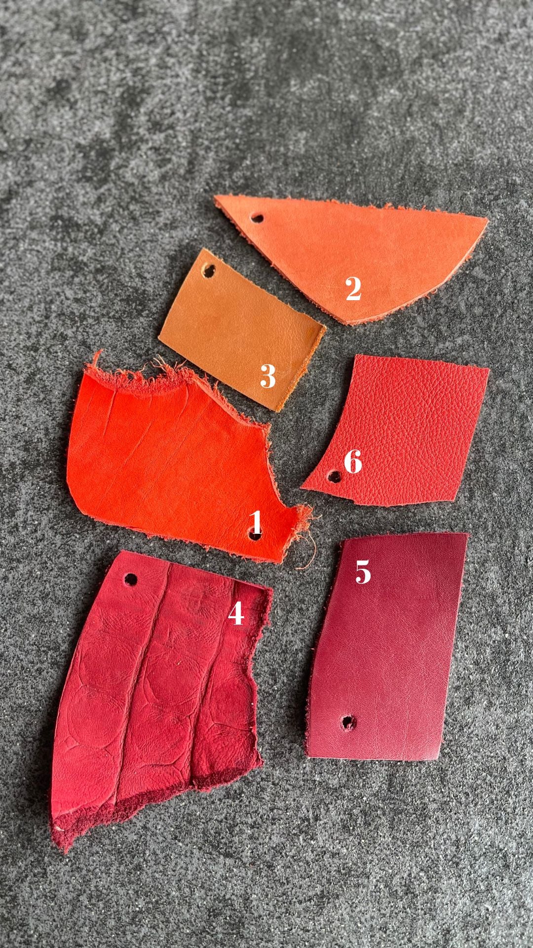 kleurenstaal-meola-leather-dogs-leer-rood